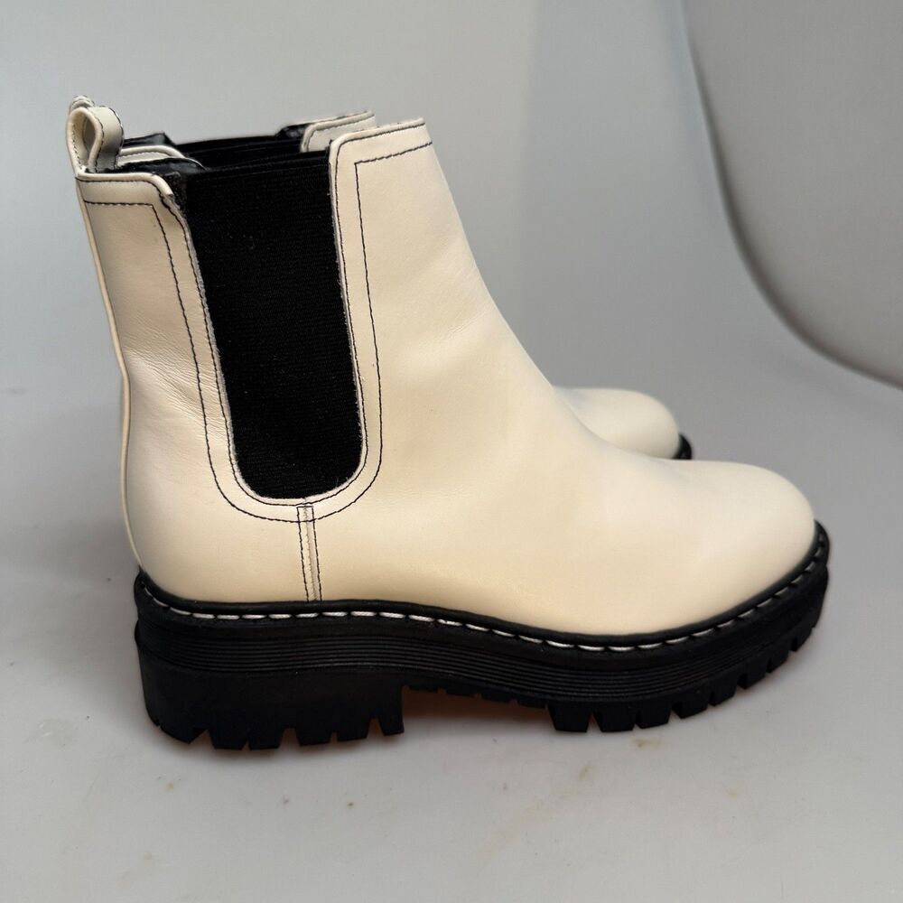 Marc Fisher “170” Ivory Leather Pull-On Ankle Boots Women’s Size 6M MLPADMIA - Picture 6 of 16